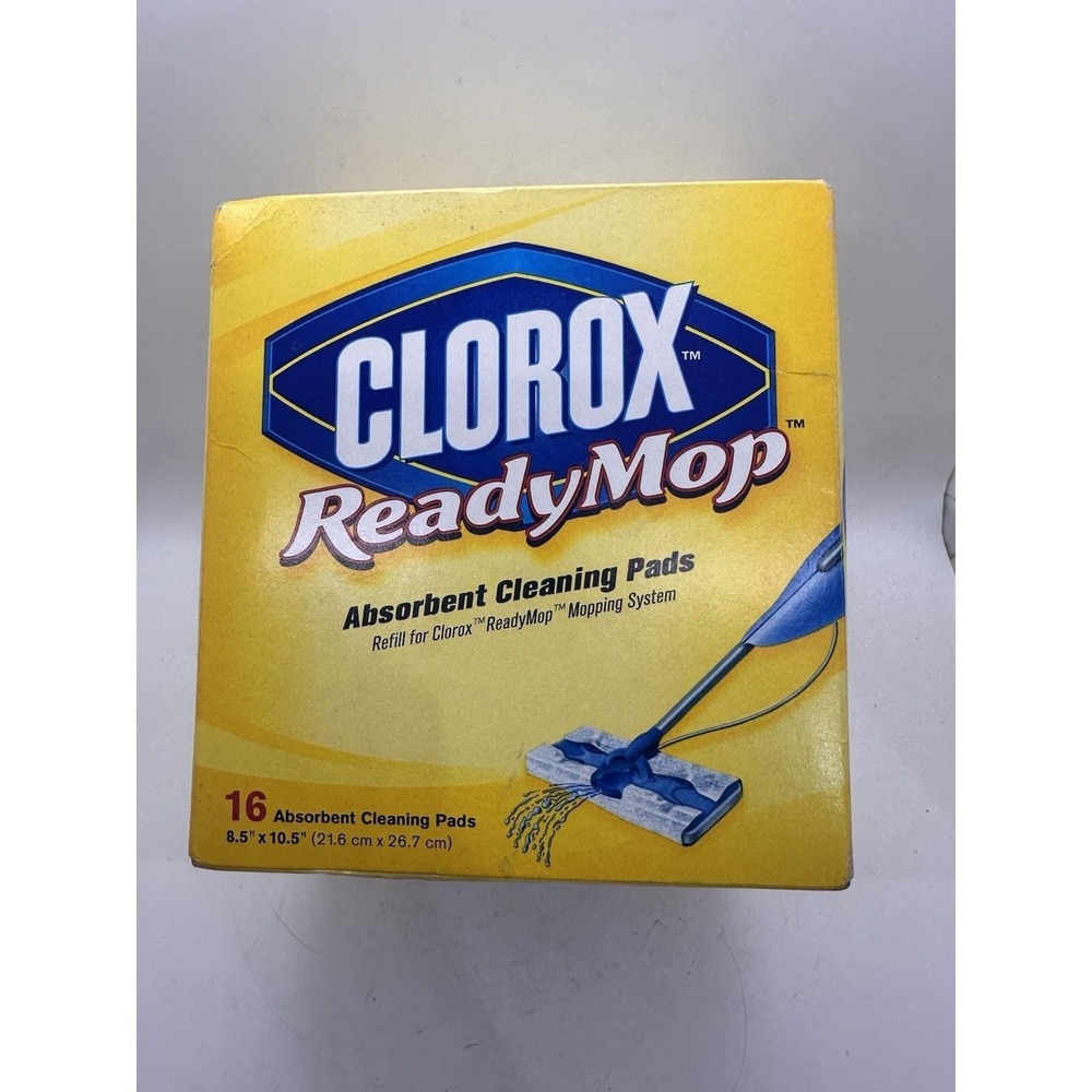 Clorox ReadyMop Absorbent Cleaning Pads 16 Ct Refill Vintage 2001 USA